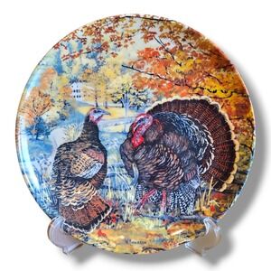 Vintage Edwin M. Knowles Collectors Plate "The Wild Turkey" By Wayne Anderson